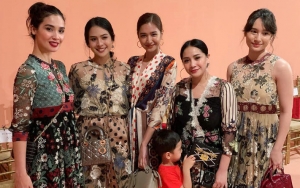 Nagita Slavina Pose Bareng Tatjana Saphira Cs, Tinggi Badan Istri Raffi Ahmad Jadi Sorotan