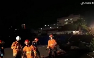 Efek Crane Ambruk, Ini Kronologi Amblesnya Jalan Gubeng di Surabaya