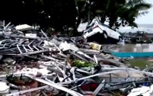Mencekam, Beredar Video Detik-Detik Tsunami Terjang Pantai di Kawasan Selat Sunda