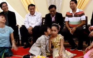 Dinikahkan Demi Tangkal Nasib Sial, Bocah Kembar Berusia 6 Tahun di Thailand Ini Viral