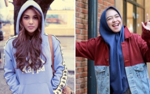 Selalu Pamer Rambut Indah Paras Ayu Aurel Hermansyah Berhijab Bareng Ria Ricis Bikin Pangling