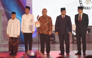 Ma'ruf Amin Dukung Langsung Jokowi Saat Debat, Prabowo Justru Minta Sandiaga Tak Datang