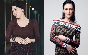 Syahrini Berhijab 'Rebut' Status Nyonya Reino, Luna Maya Cantik Bak Ratu Dibully Perawan Tua
