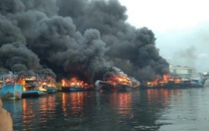 Polisi Tetapkan 3 Tersangka Kasus Kebakaran Puluhan Kapal di Pelabuhan Muara Baru