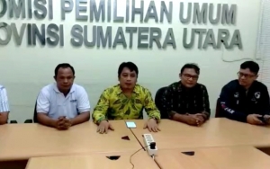 Viral Kabar Hoaks Surat Suara Tercoblos Pilih Paslon 01, KPU Sumut Polisikan Akun Penyebar