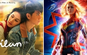 Penonton 'Dilan 1991' Merosot Sejak 'Captain Marvel' Tayang di Indonesia