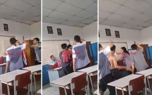 Viral Gerombolan Siswa 'Sawer' Guru Wanita Hingga Lepas Baju dan Naik Meja, Netter Miris