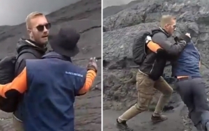 Viral Video Turis Bule Paksa Naik ke Kawah Bromo Hingga Banting Petugas, Netter Geram