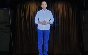 Jokowi Sapa Pendukung Lewat Kampanye Hologram, BPN Sebut Antusiasme Warga Kurang