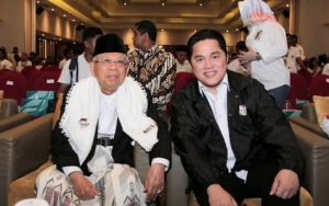  Ma'ruf Amin dan Erick Thohir Kompak Tanggapi Prabowo Soal Kandidat Menteri: Menang Saja Belum