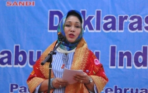 Ajak Menangkan Prabowo, Titiek Soeharto: Jateng Piye Kabare? Penak Zaman Bapakku To?