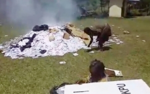  Viral Video Surat Suara Dibakar Warga Papua, KPU Pastikan Pemilu Berjalan Lancar