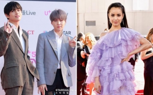 Billboard Music Awards 2019: V dan Suga Kaget Aktris Ini Ikut Foto Bareng, ARMY Tak Senang