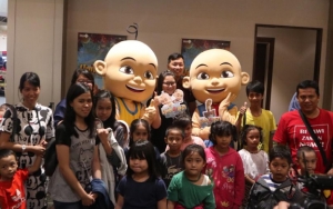 Maskot Upin Ipin Asli Malaysia Sambangi Penonton Film 'Upin & Ipin: Keris Siamang Tunggal'