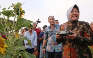 Tri Rismaharini Bangga Surabaya Punya 400 Taman, Optimis Suhu Kota Bisa Turun Hingga 22 Derajat