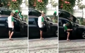 Viral Pengemudi Mobil BMW Paksa Lawan Arus Hingga Keluarkan Pistol, Netter: Tangkap Koboi Jalanan 