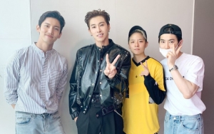 Changmin, Suho dan Amber Kompak Dukung Yunho TVXQ Saat Pre-Recording 'Music Core'