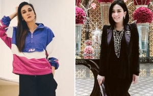 Luna Maya Imut Berponi, Gaya Syahrini Dewasa Bikin Reino Manja Nagih Disuapi Puding
