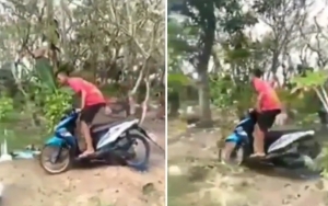 Videonya 'Offroad' di Kuburan Viral, Remaja Pasuruan Akhirnya Minta Maaf