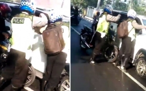 Bak Film Action, Polisi Kejar Pelaku Tabrak Lari Hingga Todongkan Pistol di Mojokerto