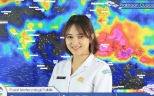 Presenter BMKG Cantik Bikin Gagal Fokus Saat Bacakan Ramalan Cuaca, Netter: Langsung Cerah dan Adem