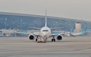 Penerbangan di Palembang Sempat Tertunda Akibat Muncul Asap Tebal
