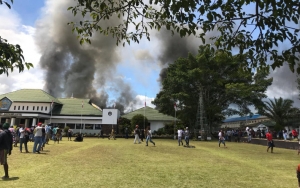 Wamena Papua Kembali Membara, Kantor Bupati Dibakar Massa