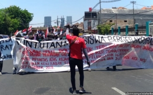 Demo Surabaya Cenderung Kondusif, Diduga Ini Alasannya