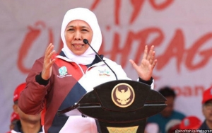 Aksi Berjalan Damai, Gubernur Khofifah Beri Pujian Untuk Demonstran Jatim