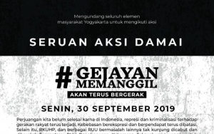 Massa #GejayanMemanggil2 Mulai Berkumpul, Singgung 'Rezim Pinokio'