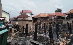 Kebakaran Terjadi di Palembang, Rumah Ortu Kapolri Ludes Dilalap Api