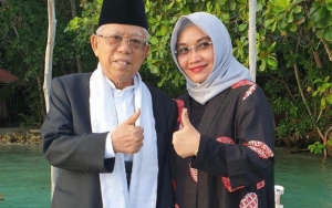 Temani Wapres Ma'ruf Amin Pelantikan, Sosok Wury Istri Cantik Beda 31 Tahun Curi Perhatian