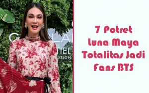 7 Potret Luna Maya Totalitas Jadi ARMY, Bolak-Balik Nonton Konser Hingga Kunjungi Pop Up Store BTS