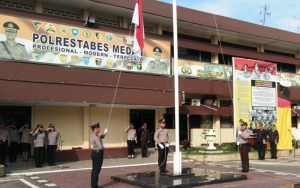 Polisi Korban Bom Polrestabes Medan Naik Pangkat
