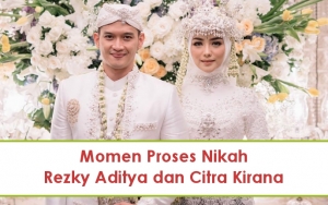 10 Momen Pengajian Hingga Akad Nikah Rezky Aditya dan Citra Kirana, Bahagia Bak Dunia Milik Berdua