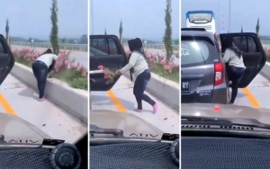 Jasa Marga Kecewa Ada Ibu-Ibu Nekat Curi Bunga Hias di Jalan Tol Saat Macet