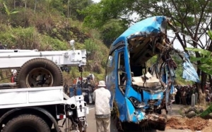 Tabrak Dinding Pembatas, Bus Sriwijaya Masuk Jurang di Pagar Alam Tewaskan 25 Orang