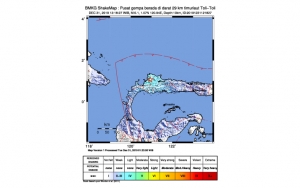 Gempa Guncang Tolitoli Sulteng, Warga Berhamburan Keluar Rumah