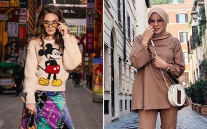  Luna Maya dan Olla Ramlan Kompak Pakai Gaun 'Kain Perca' Harga Nyaris Rp80 Juta
