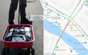 Terniat! Pria Ini Rela Tempatkan 99 Ponsel di Gerobak Demi Kelabui Google Map
