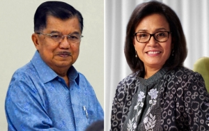Bukan Cuma Wapres Ma'ruf, JK-Sri Mulyani Juga Kenalkan 'Salam Corona' Ala Mereka