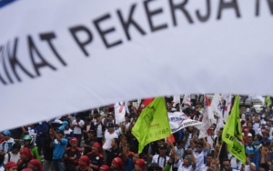 Buruh Demo RUU Omnibus Law, Sebut Lebih Bahaya Ketimbang Corona