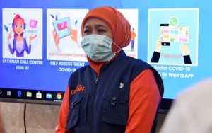 Khofifah Buka Suara Soal PSBB Wilayah Zona Merah Surabaya dan Malang