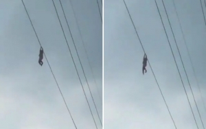 Viral Bocah Bergelantungan di Kabel SUTET Kota Tangerang Setinggi 15 Meter, PLN Buka Suara