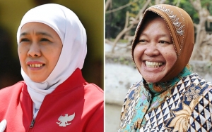 Gubernur Jatim Khofifah dan Walkot Surabaya Risma Dinilai Kurang Koordinasi Tangani Corona