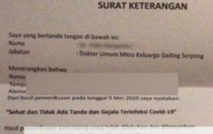 Polri Usut Surat Sehat Bebas COVID-19 yang Dijual di Online Shop