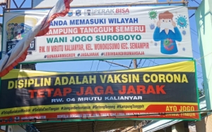 'Kampung Tangguh Semeru Wani Jogo Suroboyo' Diklaim Mampu Tekan Positif COVID-19