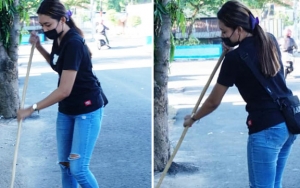 Perempuan Muda Asal Magetan Viral Karena Tak Malu Jadi Penyapu Jalanan, Alasan Mulia Terkuak