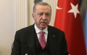Disiarkan Secara Langsung, Presiden Erdogan dan Ribuan Jemaah Salat Jumat Penuhi Masjid Hagia Sophia