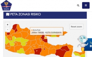 Surabaya Jadi Zona Oranye, Gresik-Sidoarjo Pertanyakan Keakuratan Peta Penyebaran COVID-19